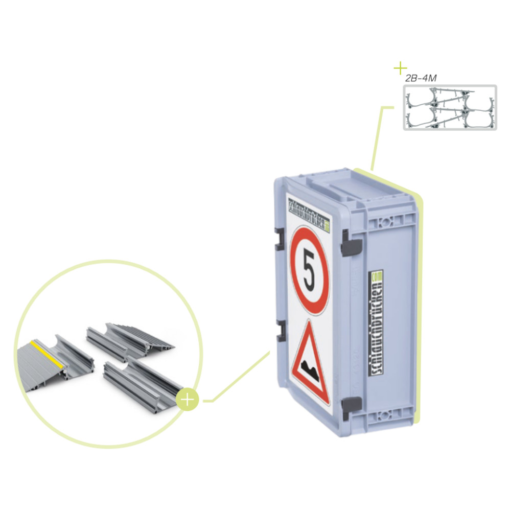 Dönges Modul-Schlauchbrücke Aluminium, Typ 2B-6M