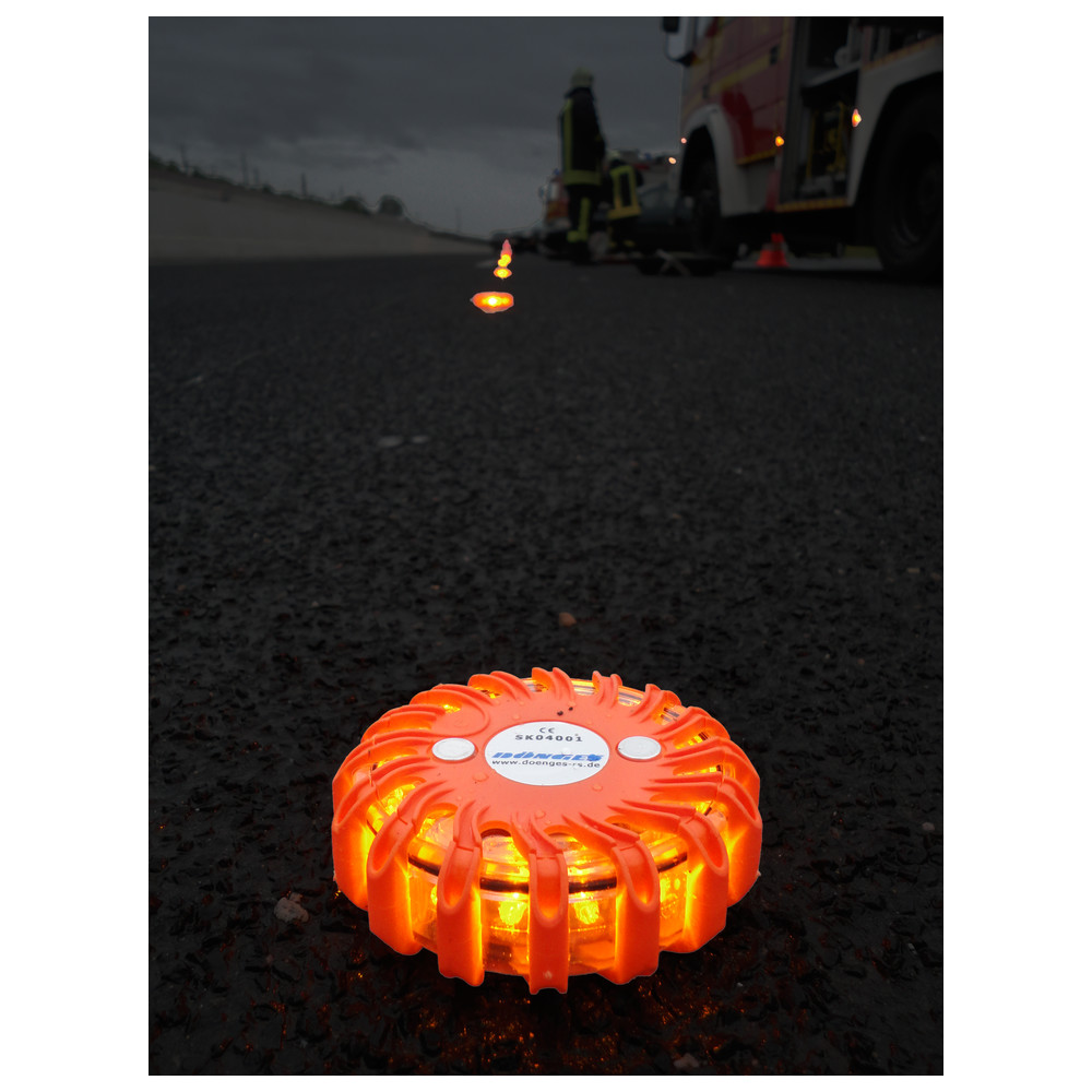 Dönges Signalleuchte mit LEDs, orange, Batterie-Version
