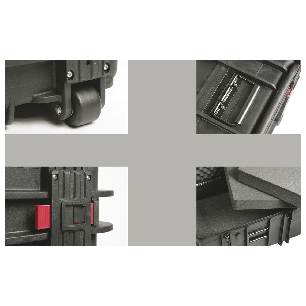 UK Wasserdichter Rollkoffer Loadout Case 1022, schwarz, leer